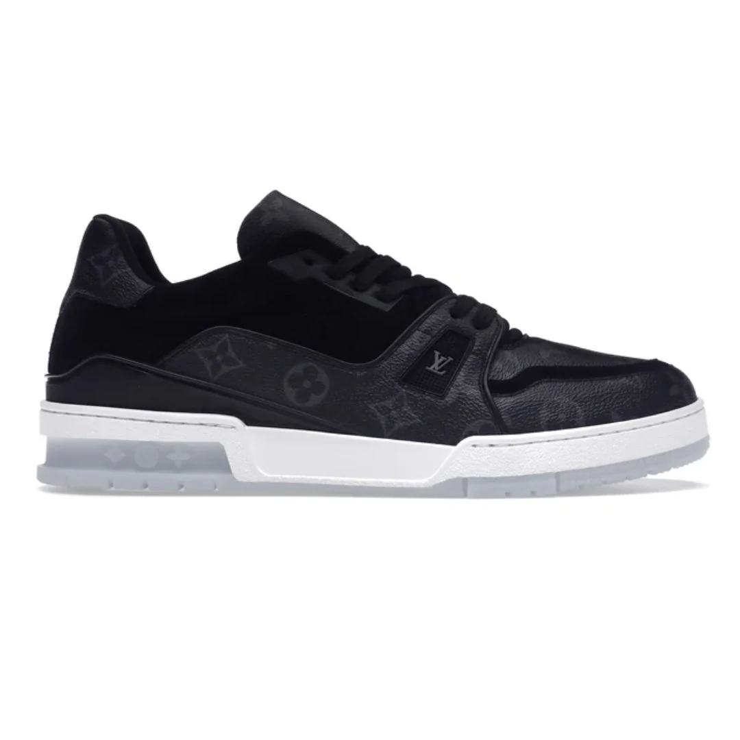 SNEAKER LV TRAINER BRANCO E PRETO